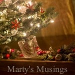 Rustic Christmas Centerpiece by Marty's Musings