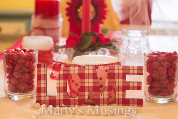 Valentine's Centerpiece from Marty's Musings