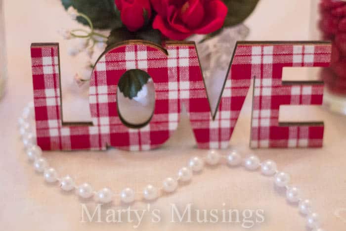 Valentine's Centerpiece from Marty's Musings