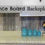 Fence Board Backsplash from Marty's Musings