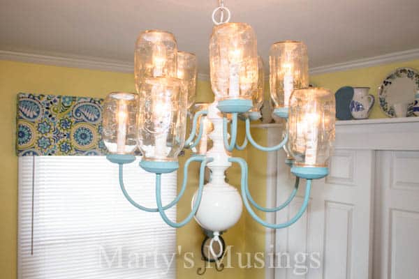 Mason Jar Chandelier by Marty's Musings