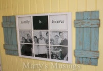 Old Window Photo Frame from Marty's Musings