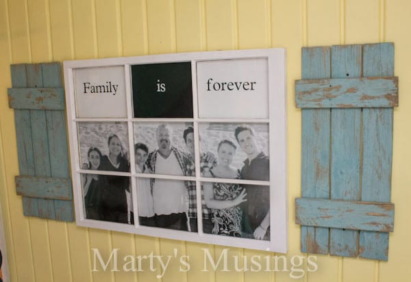 Old Window Photo Frame from Marty's Musings