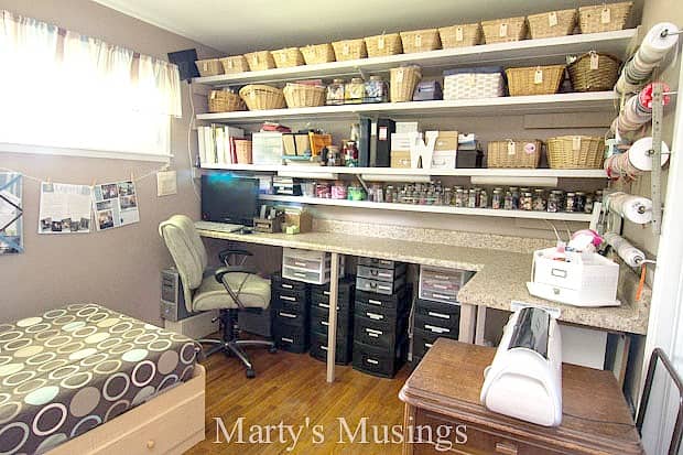 Home Tour from Marty's Musings; Craft Room