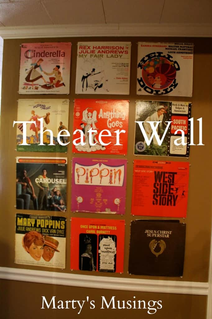 Theater Wall Made of Vinyl Albums