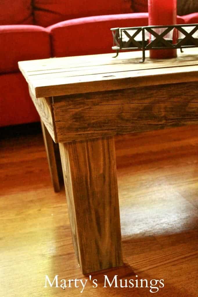 A wooden table
