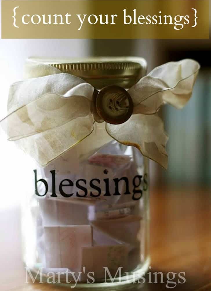 Teach your children gratitude with this Family Blessing Jar from Marty's Musings
