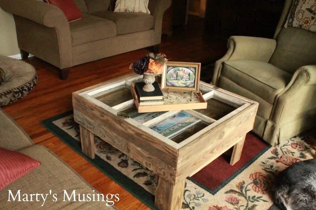 Rustic Window Table from Marty's Musings