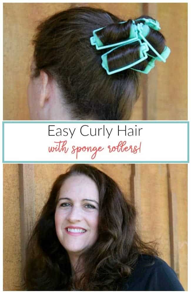 easy curly hair solutions using sponge rollers