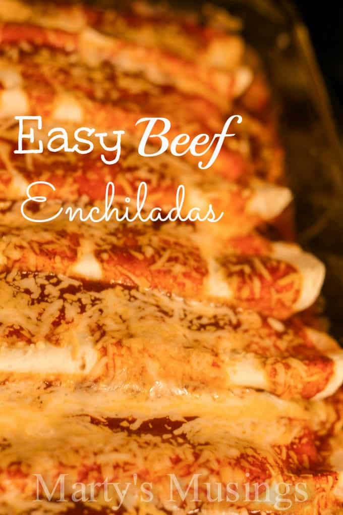 Easy Beef Enchiladas from Marty's Musings