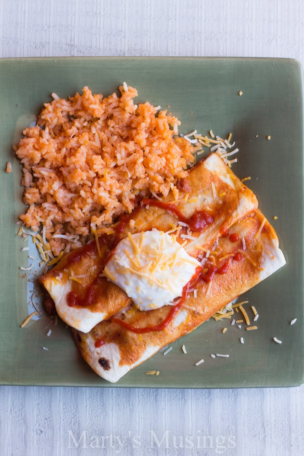These easy Beef Enchiladas can be made ahead of time or frozen and are perfect for the busy family. No more reasons to eat out!