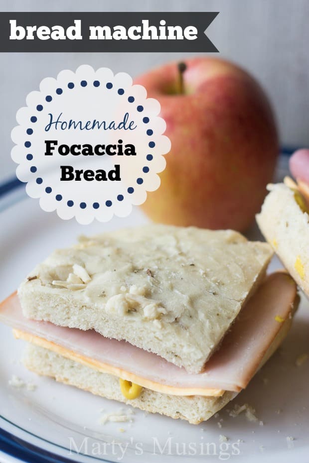 Homemade Focaccia Bread (made easy with the bread machine!) - Marty's Musings