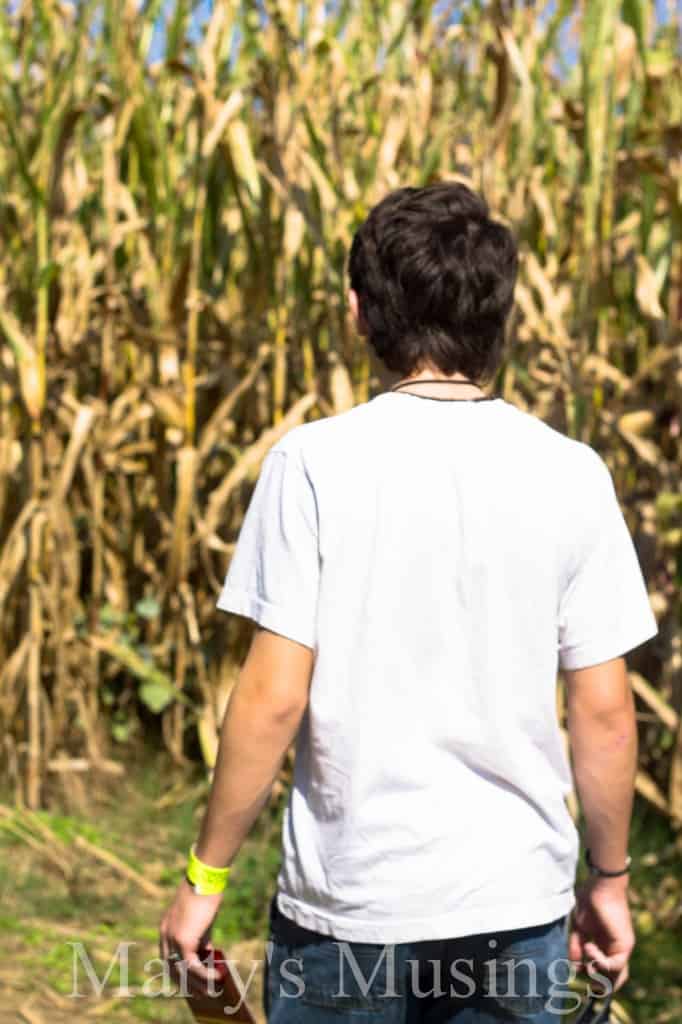 A man that is standing in the grass