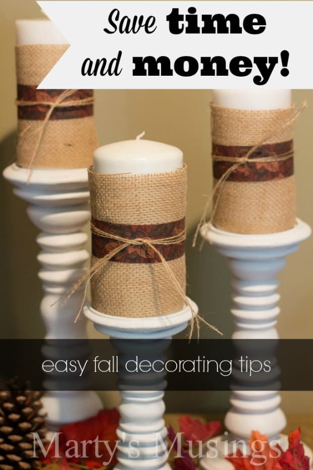 Easy Fall Home Decor - Marty's Musings
