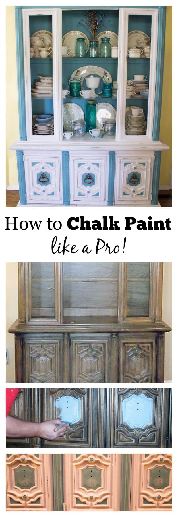 Annie Sloan Chalk Paint Tutorial 70 S China Hutch Makeover