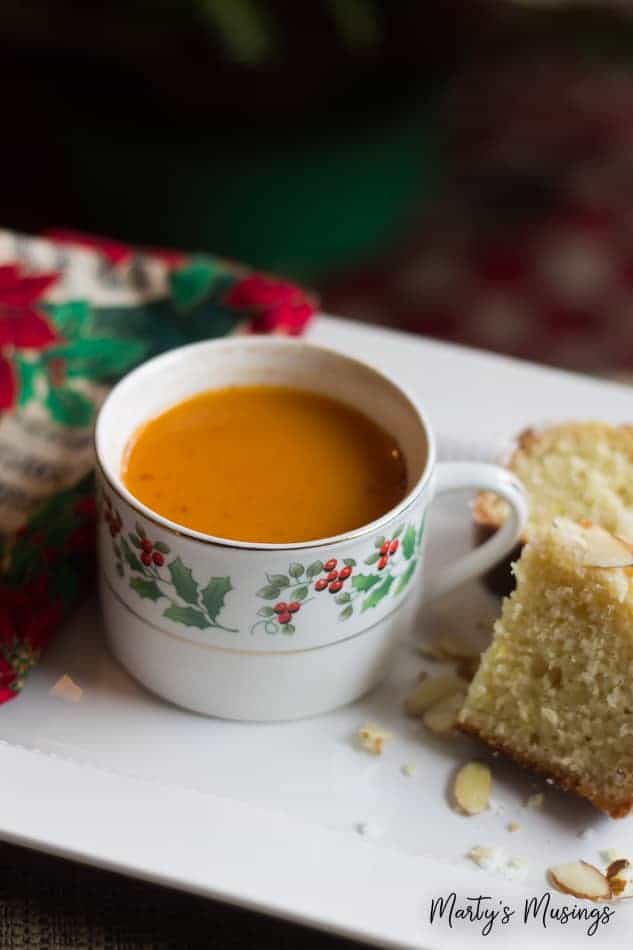 Instant Russian Tea in Christmas mug 