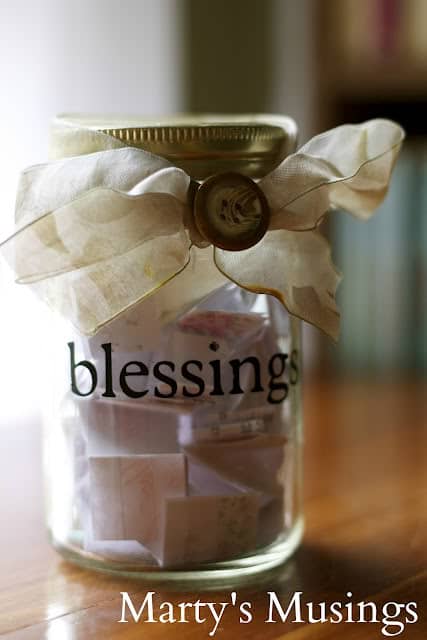 Blessing Jar from Marty's Musings