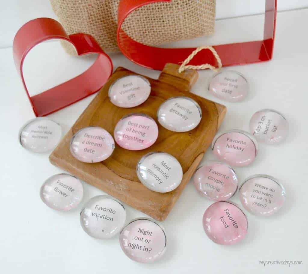 Conversation stones for Valentine's Day