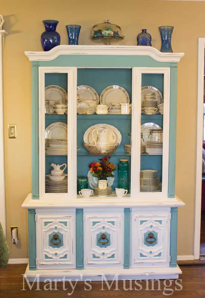 Chalk Painted Hutch from Marty's Musings