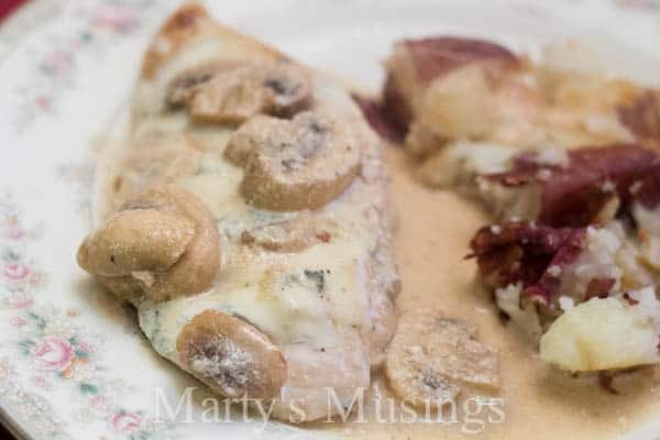 Chicken Marsala with Gorgonzola Cheese from Marty's Musings