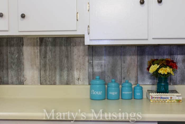 Fence Board Backsplash from Marty's Musings-1