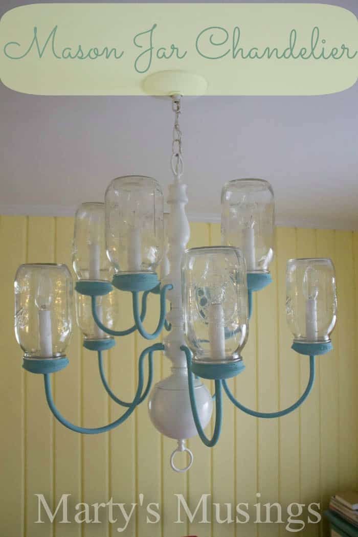 Mason Jar Chandelier by Martys Musings