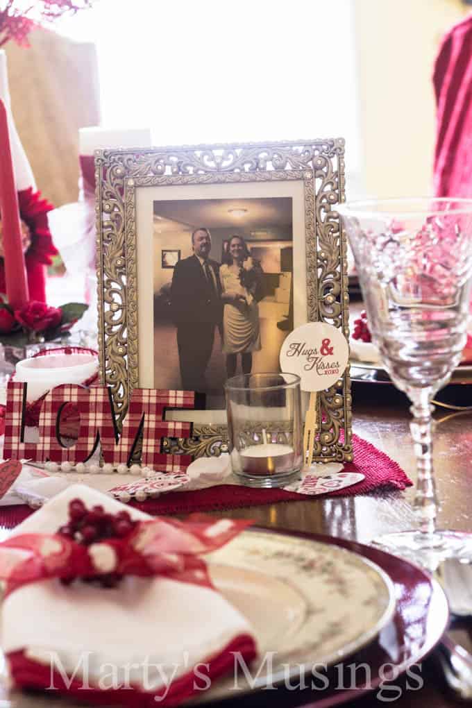 Valentine Tablescape from Marty's Musings