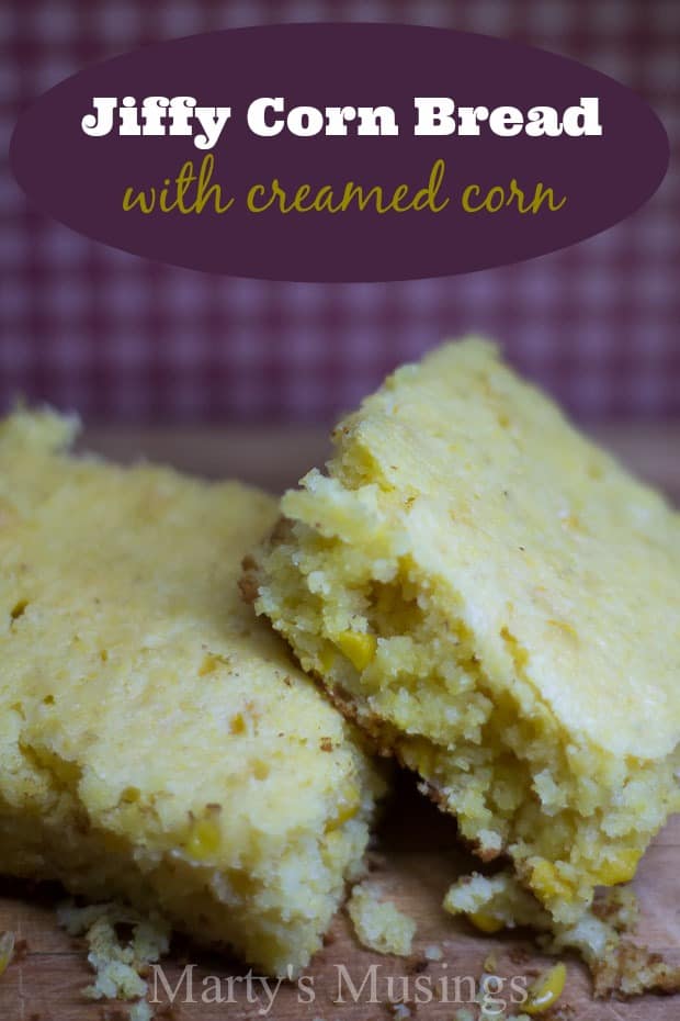 Jiffy Corn Bread with Creamed Corn from Marty's Musings