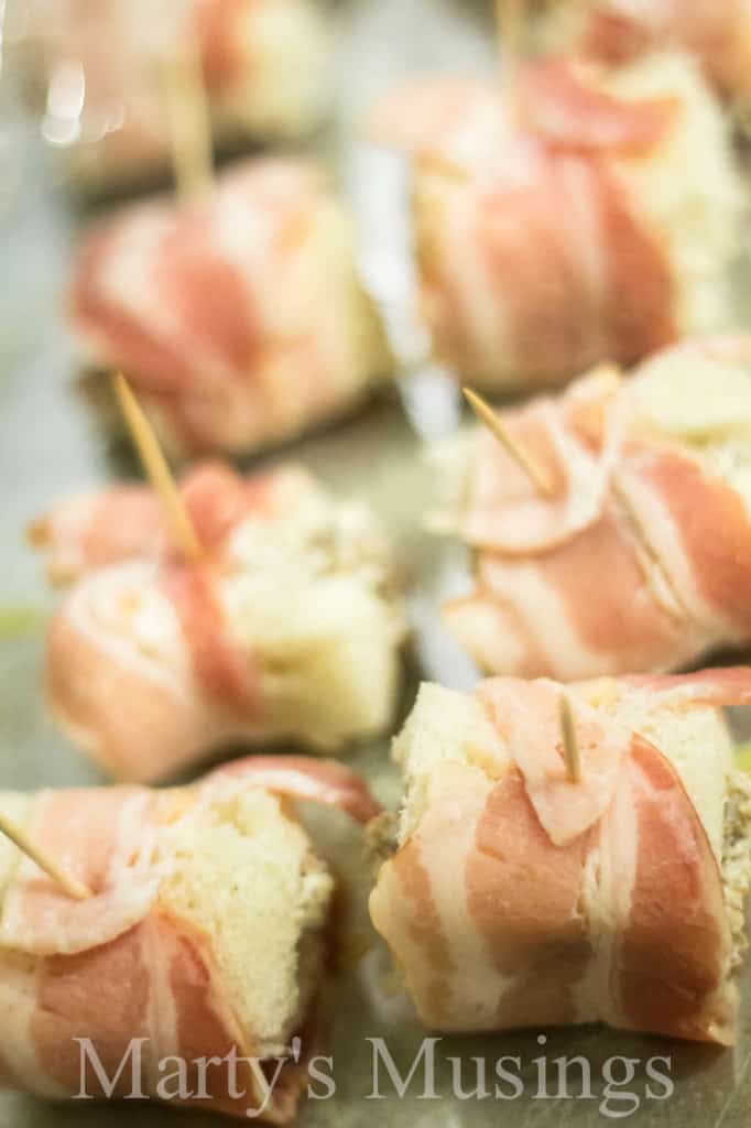 A close up of food, with Sausage roll