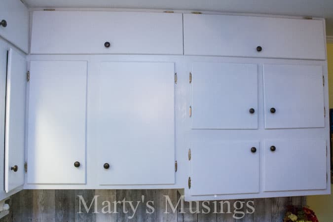 How to Paint Kitchen Cabinets from Marty's Musings