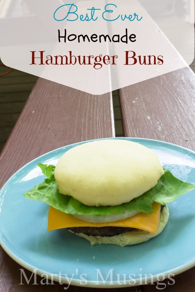 Best Ever Homemade Hamburger Buns from Marty's Musings