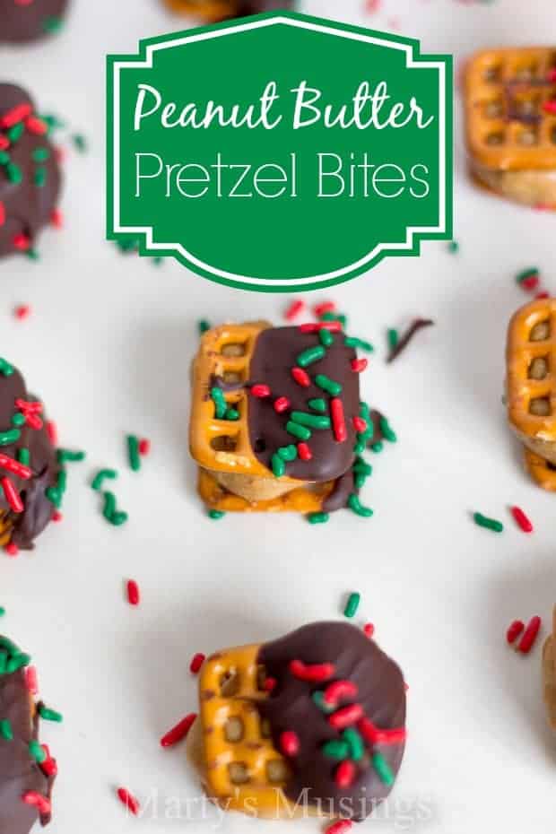 A mixture of chocolate and peanut butter rolled between pretzels and dipped in chocolate. What could be better?