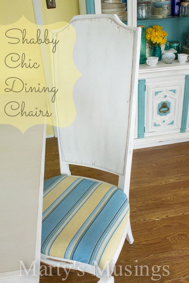 Shabby Chic Dining Chairs from Marty's Musings