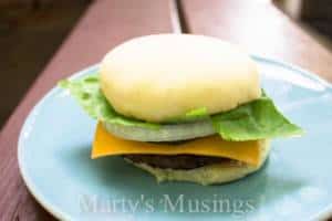 A sandwich sitting on top of a table