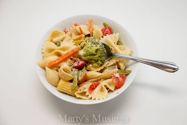 Easy Pasta Salad with 3 Ingredients rom Marty's Musings