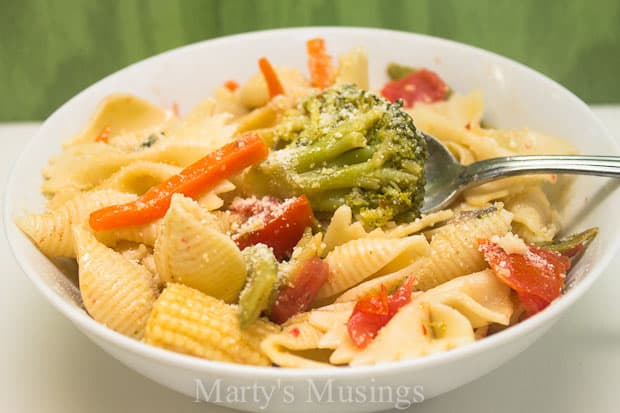 Easy Pasta Salad with 3 Ingredients rom Marty's Musings