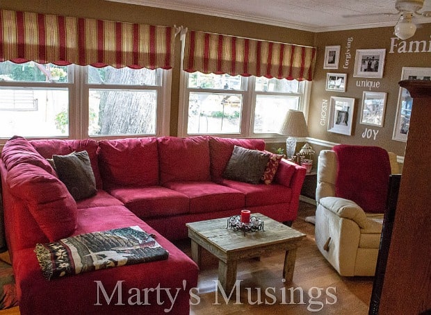 From drab to fab! Den Makeover from Marty's Musings