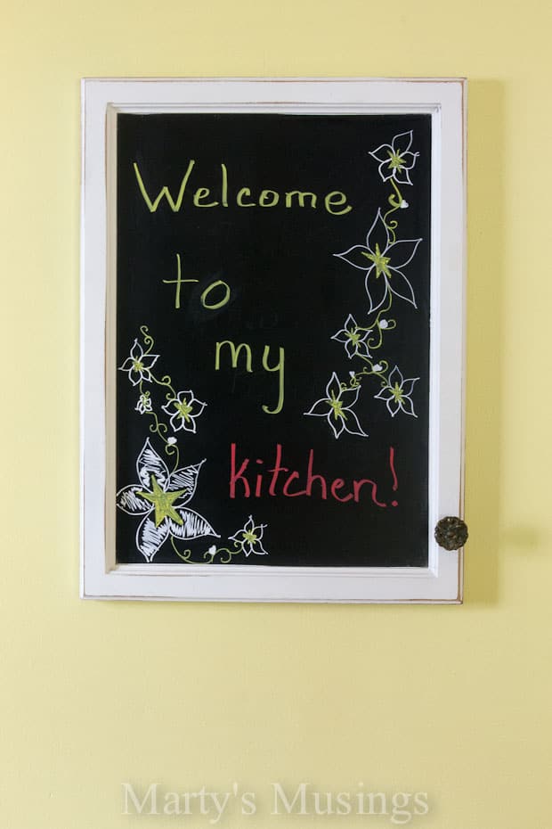 How to Make a Chalk Message Board from a Bathroom Mirror