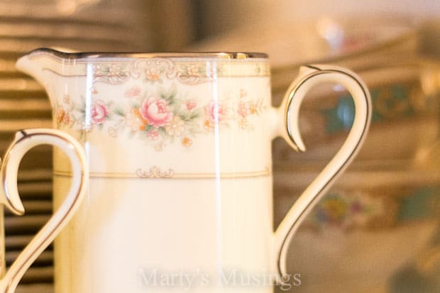 A close up of a coffee cup, with Saucer