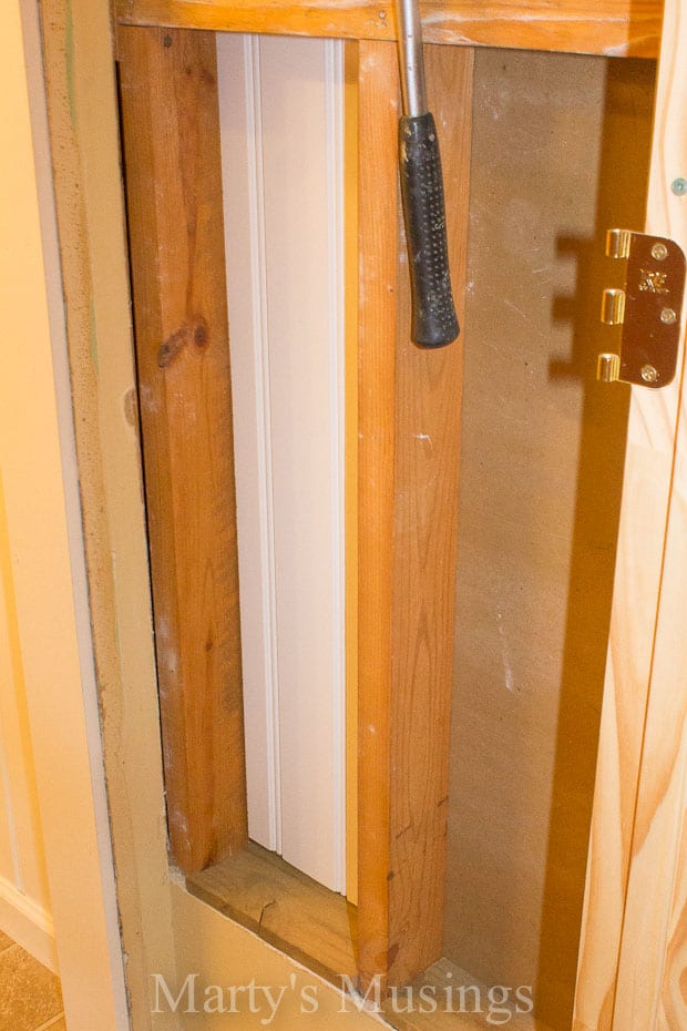 A wooden door