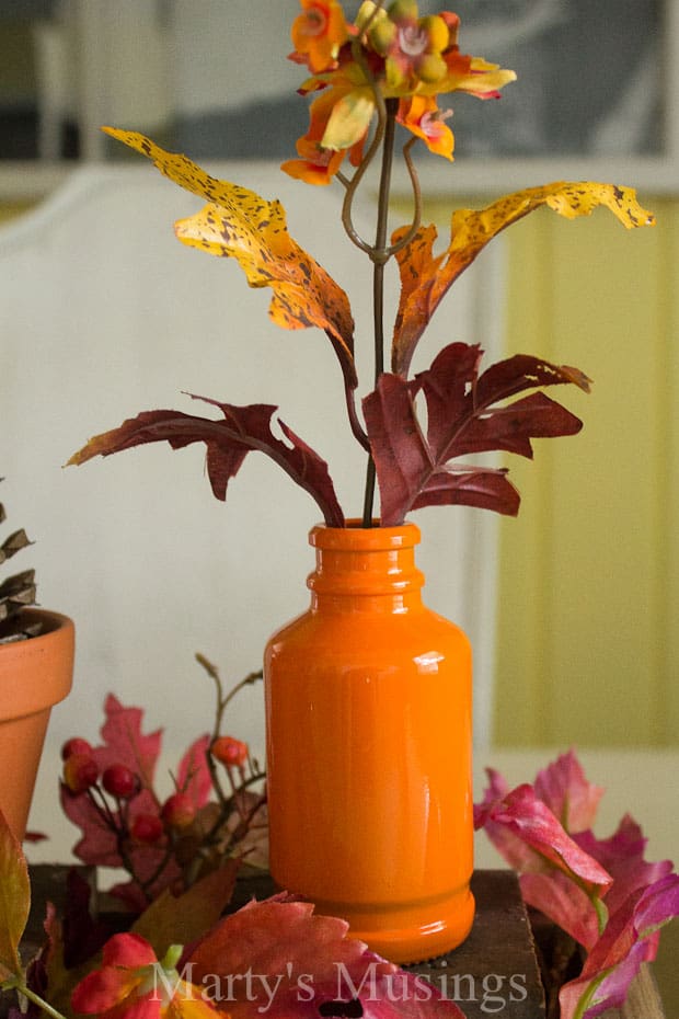 A vase of flowers on a table