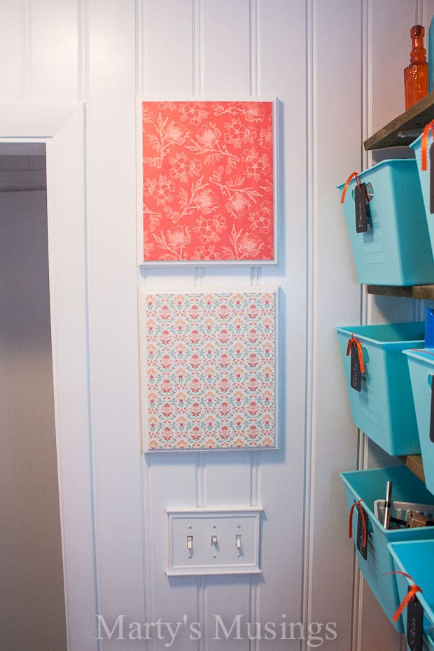 Easy Wall Art with Scrapbook Paper-6