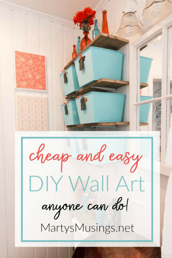 No money or time and believe you're not creative? Think again! This DIY Wall Art is so cheap and easy anyone can do it!