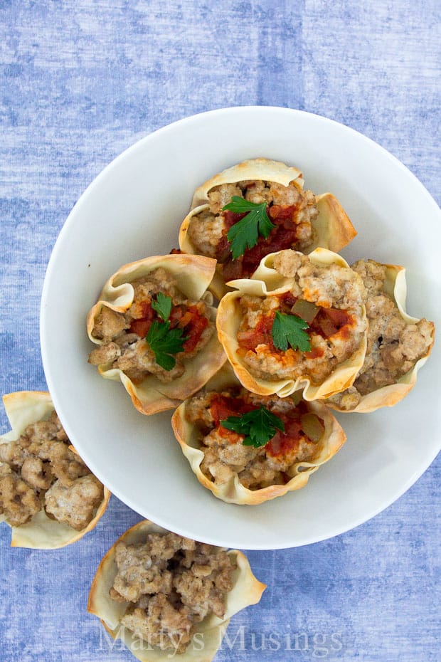 A plate of food on a table