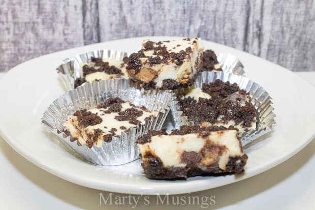 Chocolate Peanut Butter Cup Cheesecake Bars