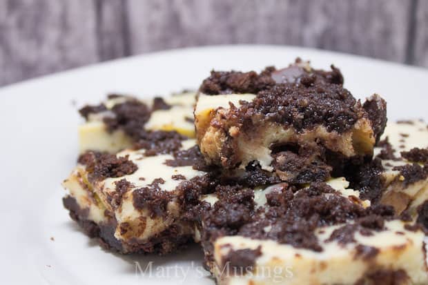 Chocolate Peanut Butter Cup Cheesecake Bars