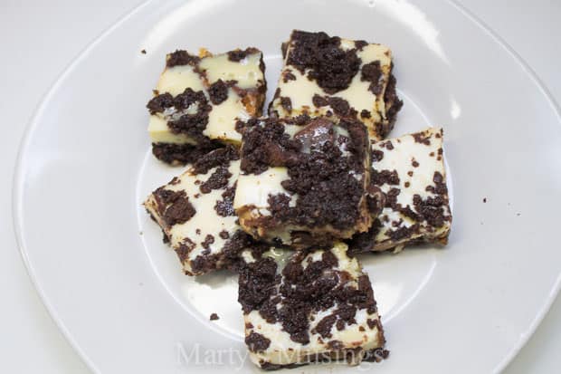 Chocolate Peanut Butter Cup Cheesecake Bars