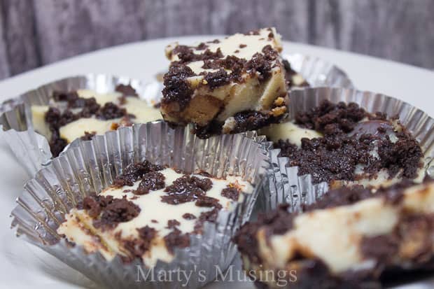 Chocolate Peanut Butter Cup Cheesecake Bars