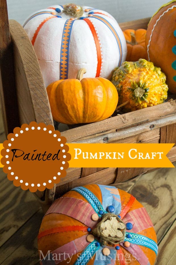 Painted Pumpkin Craft from Marty's Musings