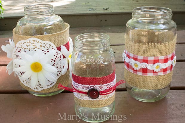 Thrifty Mason Jar Crafts and Google Hangout